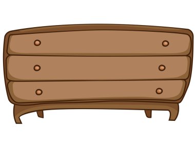 Cartoon Home Furniture Chest of Drawers clipart