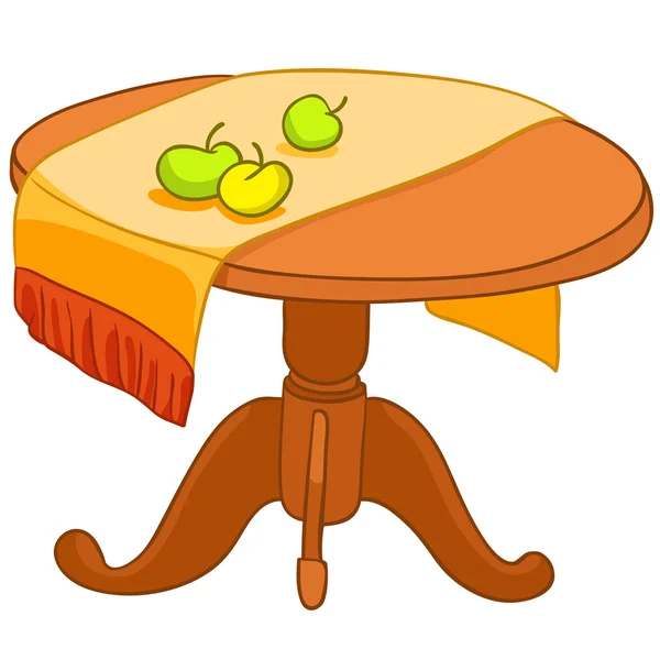 Cartoon Home Furniture Table — Stock Vector