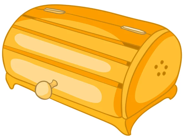 漫画家の台所のパン大箱 — ストックベクタ