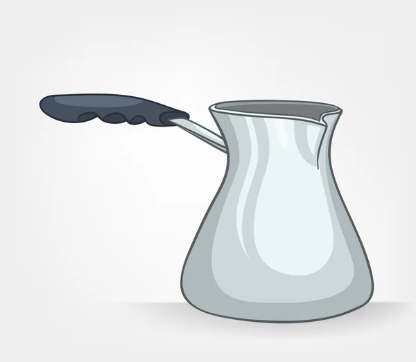 Cartoon Home Kitchen Coffee Pot — Stock Vector