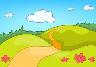 Cartoon Nature Landscape clipart