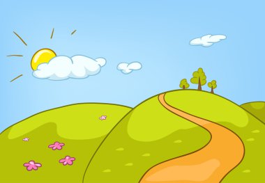 Cartoon Nature Landscape clipart