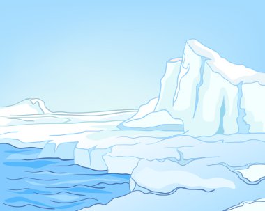 Cartoon Nature Landscape Arctic clipart