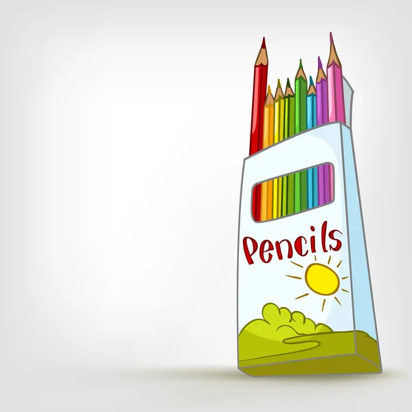 Мультфильм Разные карандаши — стоковый вектор