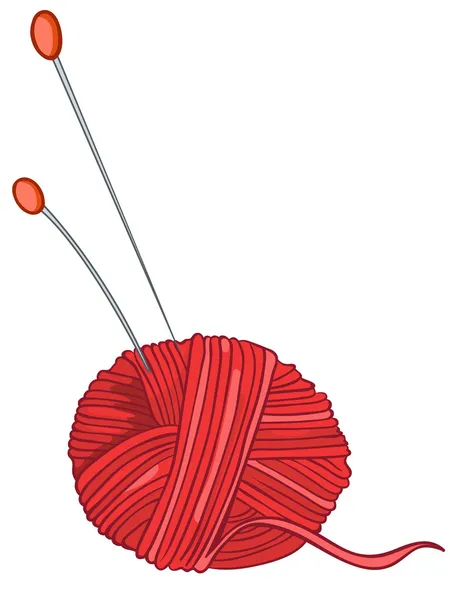 Cartoon Accueil Divers fil à tricoter — Image vectorielle