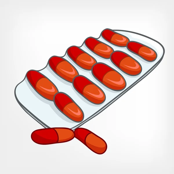 stock vector Cartoon Home Medicine Pills