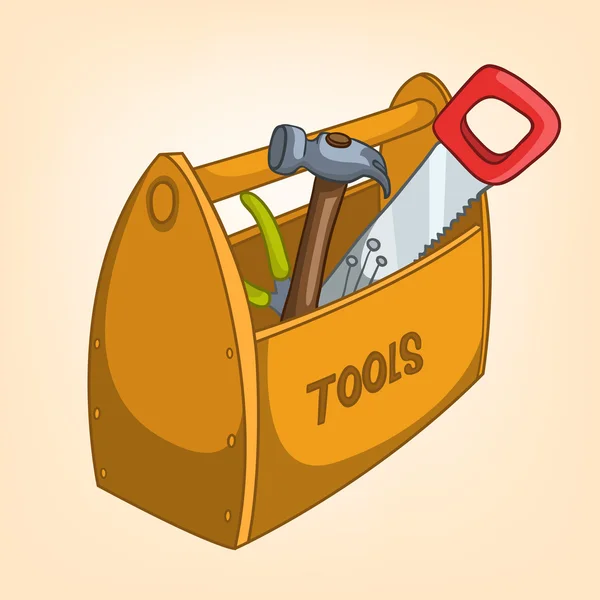 Cartoon Home Miscellaneous Tool Box — Stock Vector