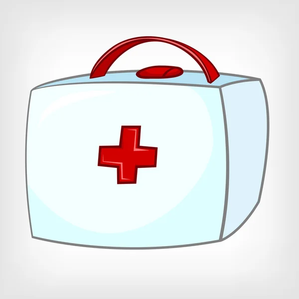 Cartoon thuis medische kit — Stockvector