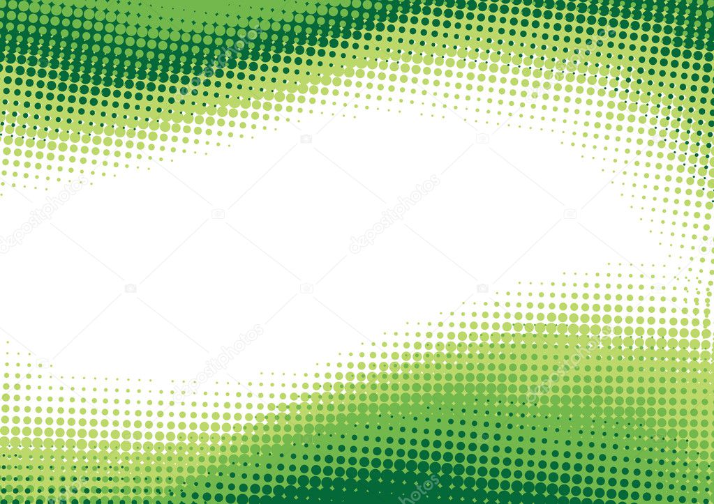 Green halftone background