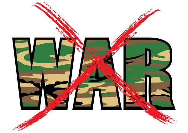 Pas la guerre — Image vectorielle