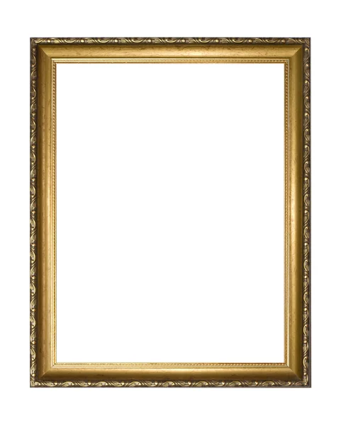 Gouden frame geïsoleerd — Stockfoto