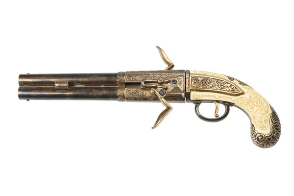 Retro gun, isolated — Stock Photo, Image