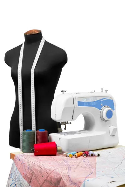 Профессиональное швейное оборудование — стоковое фото
