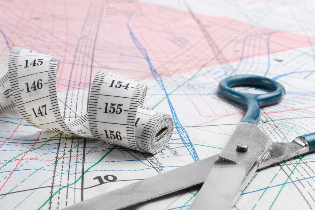 Dressmaker or tailor professional equipment — Stock Photo