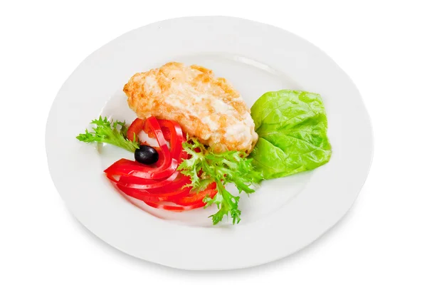 Dish, fried chicken fillet — Stock Photo, Image
