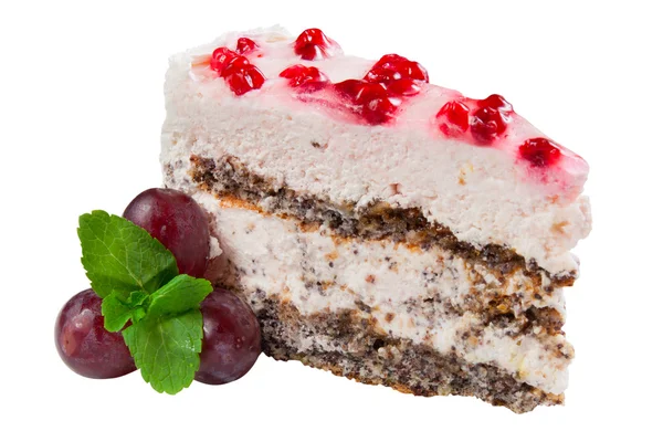 Prachtige taart lucht dessert, geïsoleerd — Stockfoto