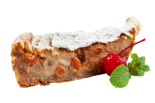 Apple cake with apricot — Stock Photo, Image