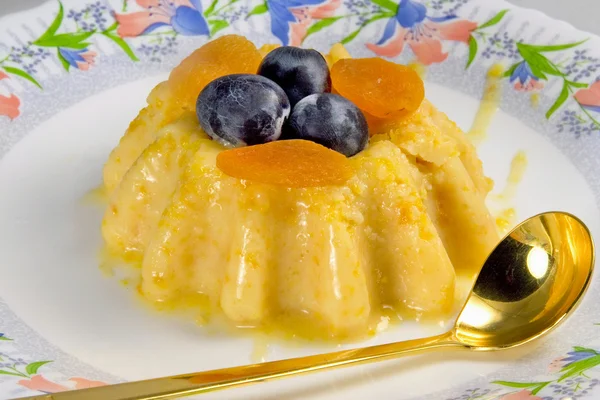 Десерт из желатиновых фруктов — стоковое фото