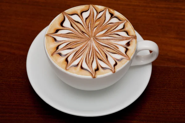 Cappuccino, Kaffeetasse — Stockfoto
