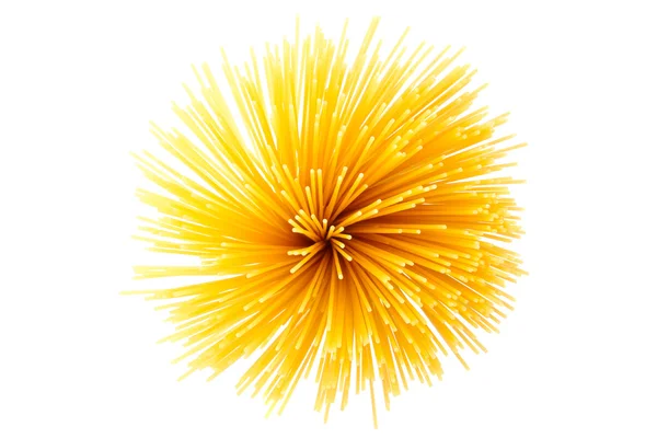 Bunch of spaghetti on white — Stock Photo, Image