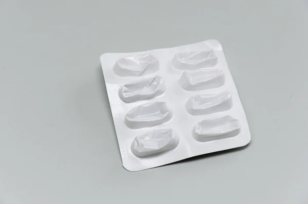 Medicação vazia analgésicos blister pack — Fotografia de Stock