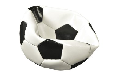 Deflated soccer ball clipart