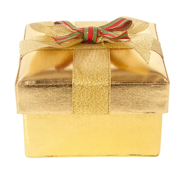 Caja regalo de oro —  Fotos de Stock
