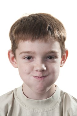 Portrait of a boy clipart