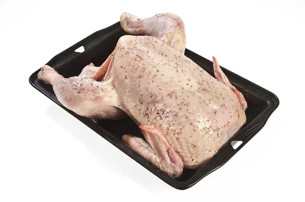 Kuřecí tělo připraveno na vaření — Stock fotografie
