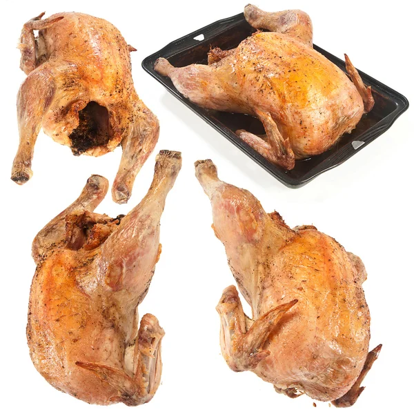 Stekt kyckling set — Stockfoto