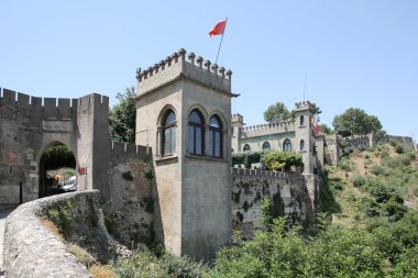 Detail historic castle in Xátiva