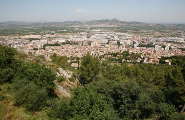 View from the historic castle in Xàtiva