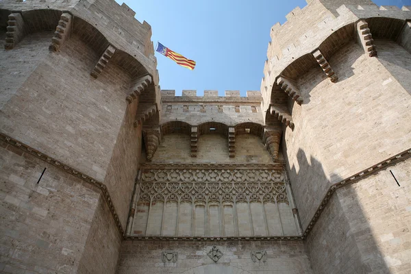 Historiska väggar i valencia — Stockfoto