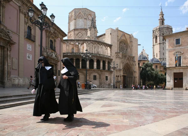 Den historiska katedralen i valencia — Stockfoto