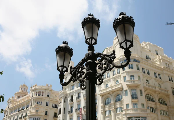 Historische Lampe in valencia — Stockfoto