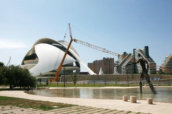 Modern building of the Palace of Arts in Valencia — Stock Photo, Image