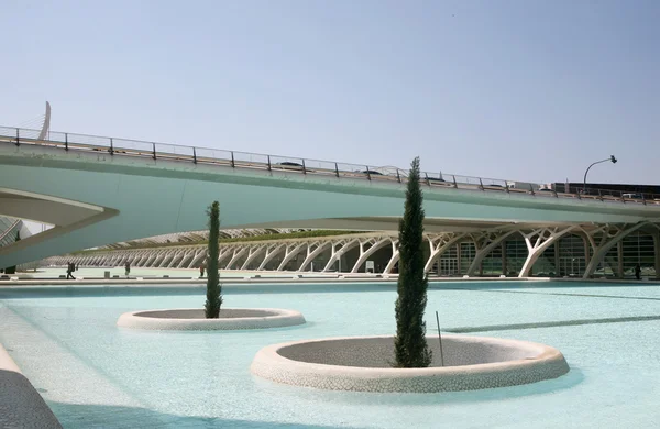 A művészet és a modern építészet, a Valencia részlete — Stock Fotó