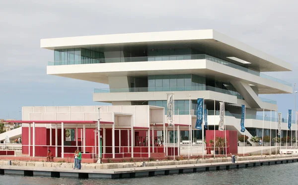 Modern building on the coast of Valencia — Stock Photo, Image