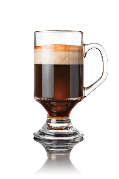 Koffie cocktail geïsoleerd op wit — Stockfoto
