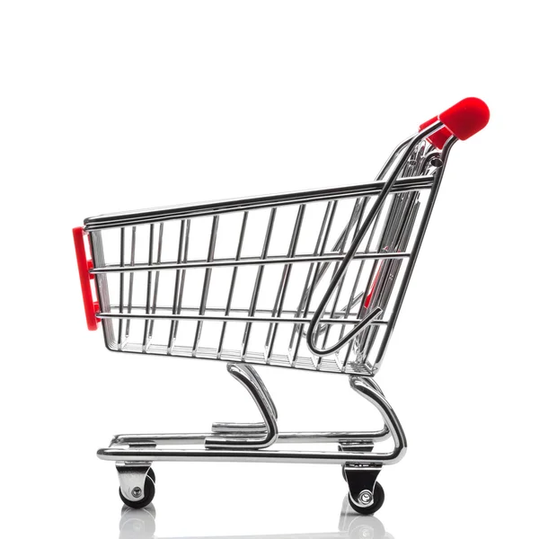 Shopping cart isolated on white background — Stock Photo, Image