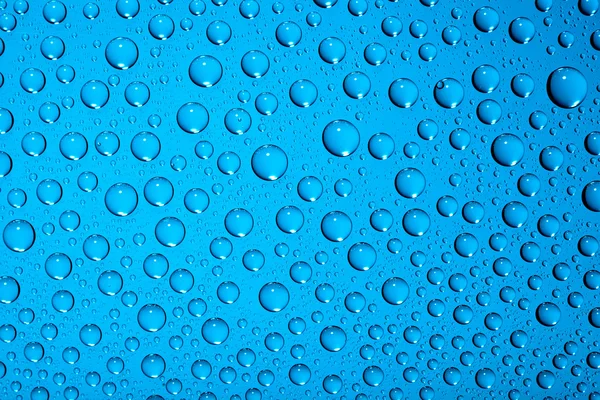在蓝色水滴 — 图库照片