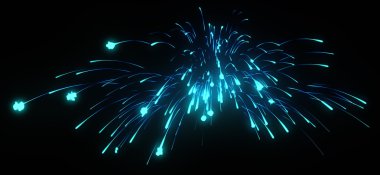 Xmas: mavi Festival fireworks gece