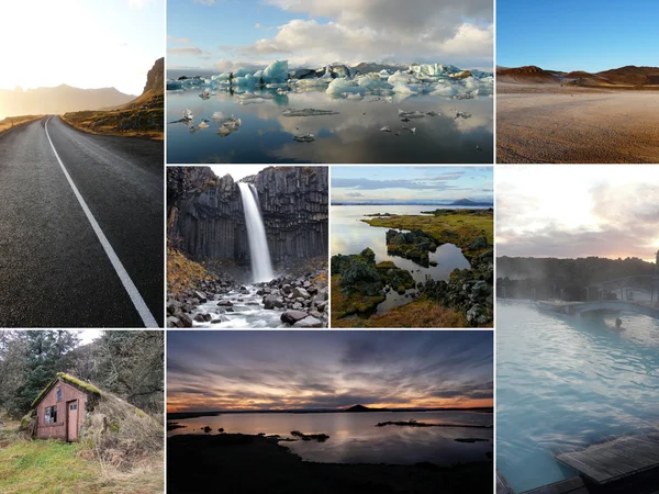 Iceland image collage Stock Photo