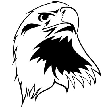stylized image of an eagle clipart