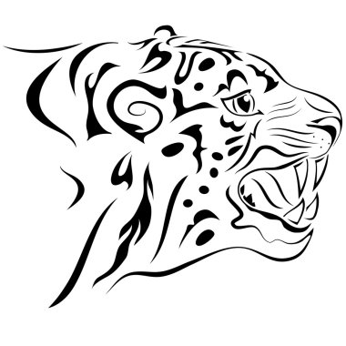 Tiger. tattoo clipart