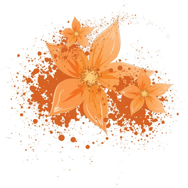 Λουλούδια με κηλίδες — Διανυσματικό Αρχείο