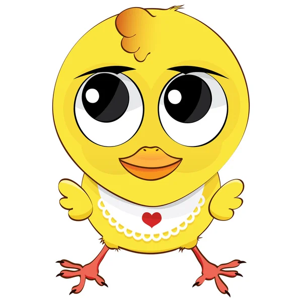 Tecknad kyckling — Stock vektor