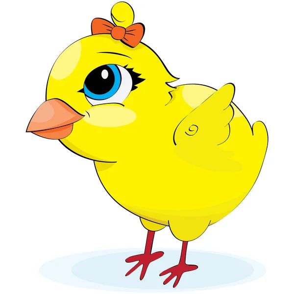 Карикатурная курица. иллюстрация — стоковый вектор