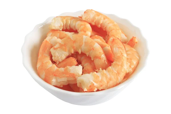 Bowl with shrimps — Stock Photo, Image