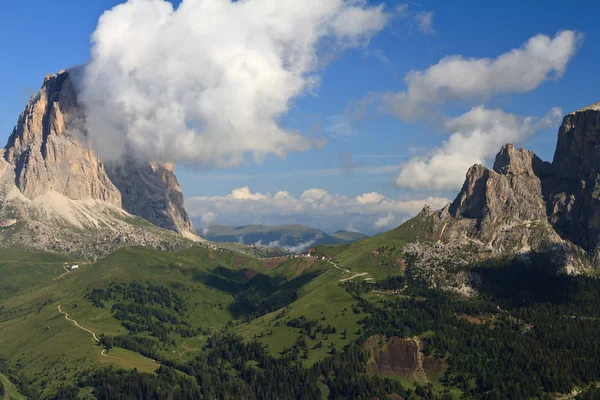 Sella pass, Trentino, Italia — Foto de Stock